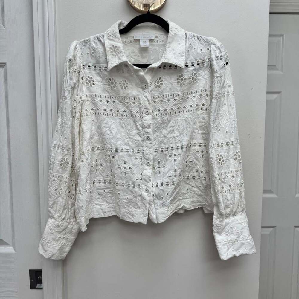 House of Harlow 1960 Women's White Blouse